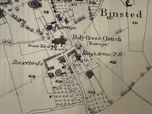 1890 Map of Binsted